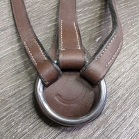Adjustable Narrow Leather Breastplate *vgc/gc, dry, dirty, loose keepers, stiff, older?
