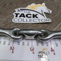 Thin French Link Loose Ring Bit, Lozenge *vgc, clean, rubs, scuffs, mnr residue
