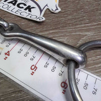 Thin French Link Loose Ring Bit, Lozenge *vgc, clean, rubs, scuffs, mnr residue
