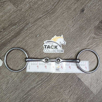 Thin French Link Loose Ring Bit, Lozenge *vgc, clean, rubs, scuffs, mnr residue
