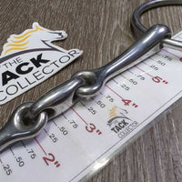 Thin French Link Loose Ring Bit, Lozenge *vgc, clean, rubs, scuffs, mnr residue
