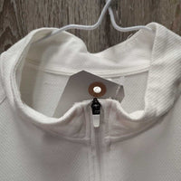 SS Show Shirt, 1/4 Zip up *gc, puckers, mnr thread & snag
