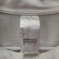 SS Show Shirt, 1/4 Zip up *gc, puckers, mnr thread & snag
