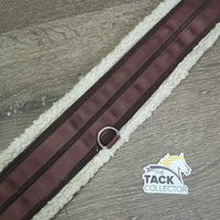 Cotton Web Fleece Girth, 2x els, D Ring *gc/fair, clumpy, hairy, older, thin/holey edges
