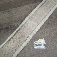 Cotton Web Fleece Girth, 2x els, D Ring *gc/fair, clumpy, hairy, older, thin/holey edges
