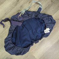 Fleece Lined Saddle Cover Carry - Storage Bag, Shoulder Strap *xc, older, clean, v.mnr hair
