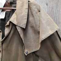 Oil Slick Trench Coat *vgc, mnr scuffs, hay, hair
