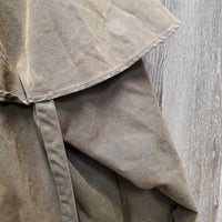 Oil Slick Trench Coat *vgc, mnr scuffs, hay, hair
