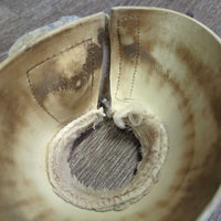 Ribbed Rubber Bell Boots, velcro, fleece top *fair, stains, thin fleece, holey edges, dirty, older, rip, yellowed
