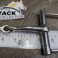 Thin Hvy Western D Ring Bit *vgc, clean, peeled edge, scratches, stiff joints
