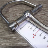 Thin Hvy Western D Ring Bit *vgc, clean, peeled edge, scratches, stiff joints
