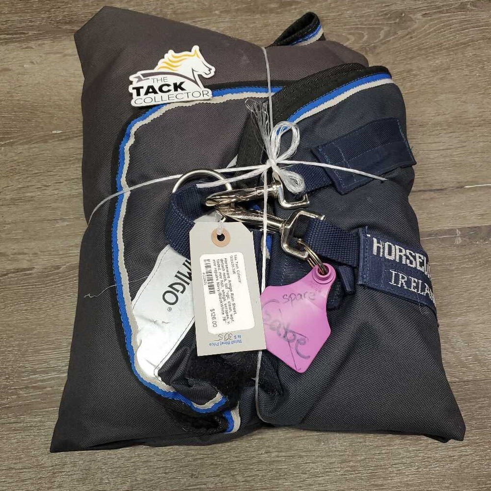 Rain Sheet, detach neck, tail *vgc, clean, wpf, faded, mnr hair, snags, scrapes, v. mnr repairs