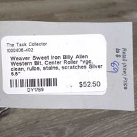 Sweet Iron Billy Allen Western Bit, Center Roller *vgc, clean, ruibs, stains, scratches
