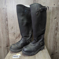 Tall Winter Boots, Zippers *vgc, rubs, mnr dirt, scuffs, hair, older
