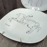 4 "Picasso Circus" Block Langenthal Swiss Porcelain Plates & Wall Hangers *vgc
