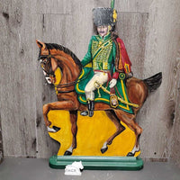 French Napoleonic General, Bay Horse Painted Wood by G.Shypertt '96 *vgc, dirt
