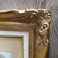 2 "The Duke of Richmond" by George Stubbs Prints: Fox Hunting & Racehorses, Matted & Framed Print *vgc, mnr dirt & scrapes