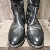 MENS Dress Boots, Pull On *gc, older, dusty, film, scrapes, stains
