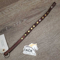 Riveted Leather Strap *gc, broken, oxidized, older
