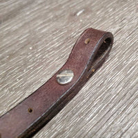 Riveted Leather Strap *gc, broken, oxidized, older
