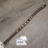 Riveted Leather Strap *gc, broken, oxidized, older
