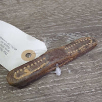 1 Only 3.5" Wide Thick Leather Rein Stopper *gc, older
