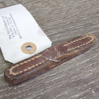1 Only 3.5" Wide Thick Leather Rein Stopper *gc, older
