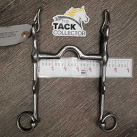 LS High Port Gaited - Walking Horse Bit, 2 Hooks *gc, clean, older, stains, scratches, mnr residue
