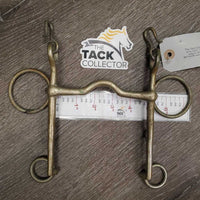 LS Med Port Gaited - Walking Horse Bit, 2 Hooks *gc, stains, clean, oxidized, older
