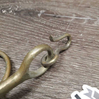 LS Med Port Gaited - Walking Horse Bit, 2 Hooks *gc, stains, clean, oxidized, older
