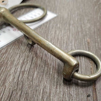 LS Med Port Gaited - Walking Horse Bit, 2 Hooks *gc, stains, clean, oxidized, older
