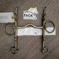 LS Med Port Gaited - Walking Horse Bit, 2 Hooks *gc, stains, clean, oxidized, older
