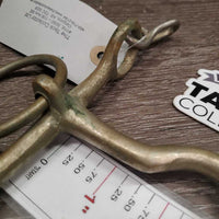 LS Med Port Gaited - Walking Horse Bit, 2 Hooks *gc, stains, clean, oxidized, older
