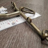 LS Med Port Gaited - Walking Horse Bit, 2 Hooks *gc, stains, clean, oxidized, older
