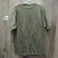 SS Cotton Crew Neck T Shirt "What Happens in the Barn..." *like new
