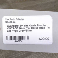 VINTAGE Neck Tie, Horse Head Tie Clip *vgc
