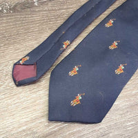 Cotton Polo Players Tie *gc, older, snags, dusty

