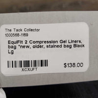 2 Compression Gel Liners, bag *new, older, stained bag
