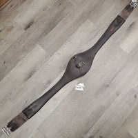 Sm Belly Girth, 2x els, 3x D Rings, Strap *gc, clean, stains, unstitched edges, rubs, faded
