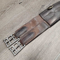 Sm Belly Girth, 2x els, 3x D Rings, Strap *gc, clean, stains, unstitched edges, rubs, faded
