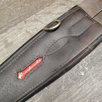 Sm Belly Girth, 2x els, 3x D Rings, Strap *gc, clean, stains, unstitched edges, rubs, faded
