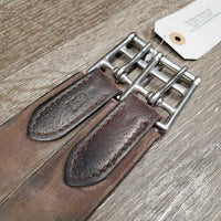 Sm Belly Girth, 2x els, 3x D Rings, Strap *gc, clean, stains, unstitched edges, rubs, faded
