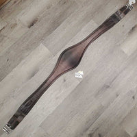 Sm Belly Girth, 2x els, 3x D Rings, Strap *gc, clean, stains, unstitched edges, rubs, faded
