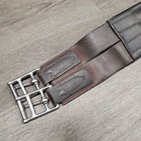 Sm Belly Girth, 2x els, 3x D Rings, Strap *gc, clean, stains, unstitched edges, rubs, faded
