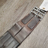 Sm Belly Girth, 2x els, 3x D Rings, Strap *gc, clean, stains, unstitched edges, rubs, faded
