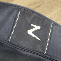 Full Seat Breeches **gc, v.faded, seam puckers, rubs, older, cracking logo
