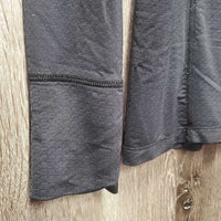 LS Sun Shirt, 1/4 Zip Up, mesh sleeves *gc, seam rubs, hair & stains?marks
