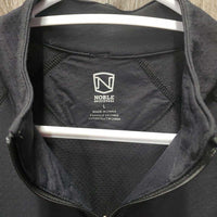 LS Sun Shirt, 1/4 Zip Up, mesh sleeves *gc, seam rubs, hair & stains?marks
