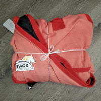 Cotton Stable Sheet *gc, clean, 0 legs, v. faded, mnr hair, threads, puckers, rubs, unstitched logo
