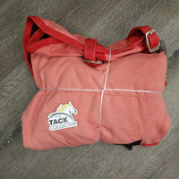 Cotton Stable Sheet *gc, clean, 0 legs, v. faded, mnr hair, threads, puckers, rubs, unstitched logo
